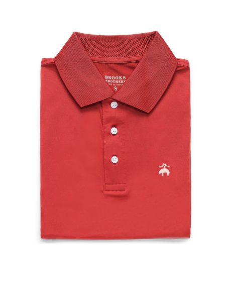 KNTFT PS SOLID POLO Chrys - אדום בינוני
