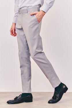 ⁦מכנס Slim Prada M&M - אפור⁩ – תמונה ⁦3⁩
