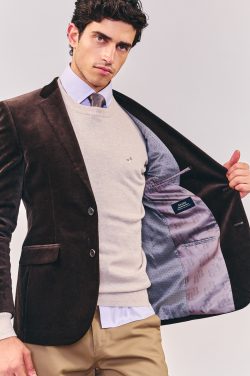 ⁦בלייזר קטיפה Slim - אספרסו⁩ – תמונה ⁦3⁩