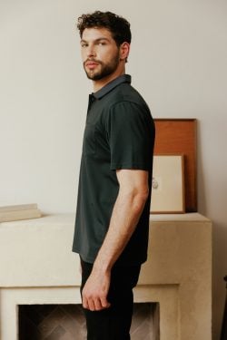 ⁦פולו דוגמה - ירוק כהה⁩ – תמונה ⁦6⁩
