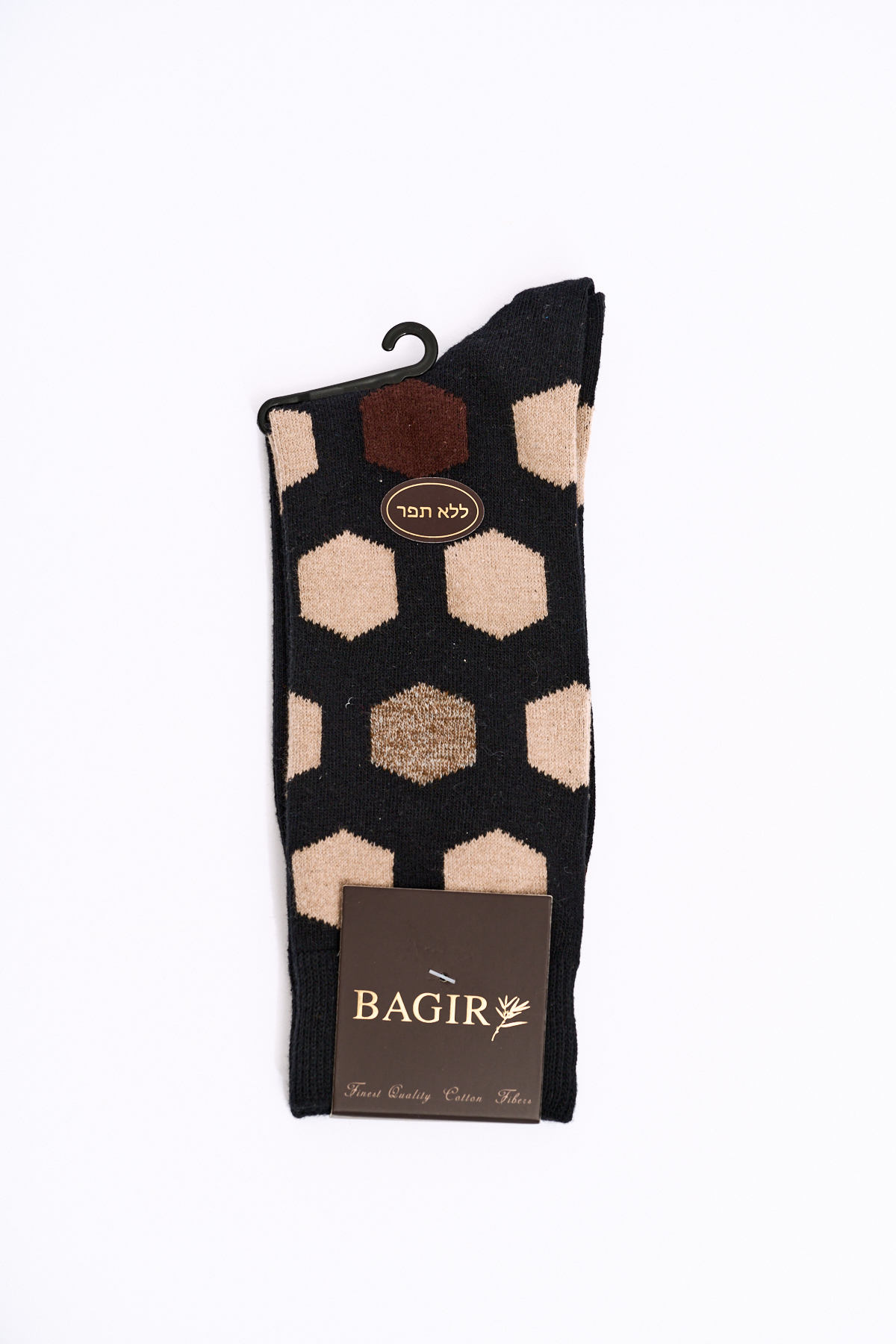 Bagir-22-1188035 גרביים מדוגם - שחור – תמונה 1