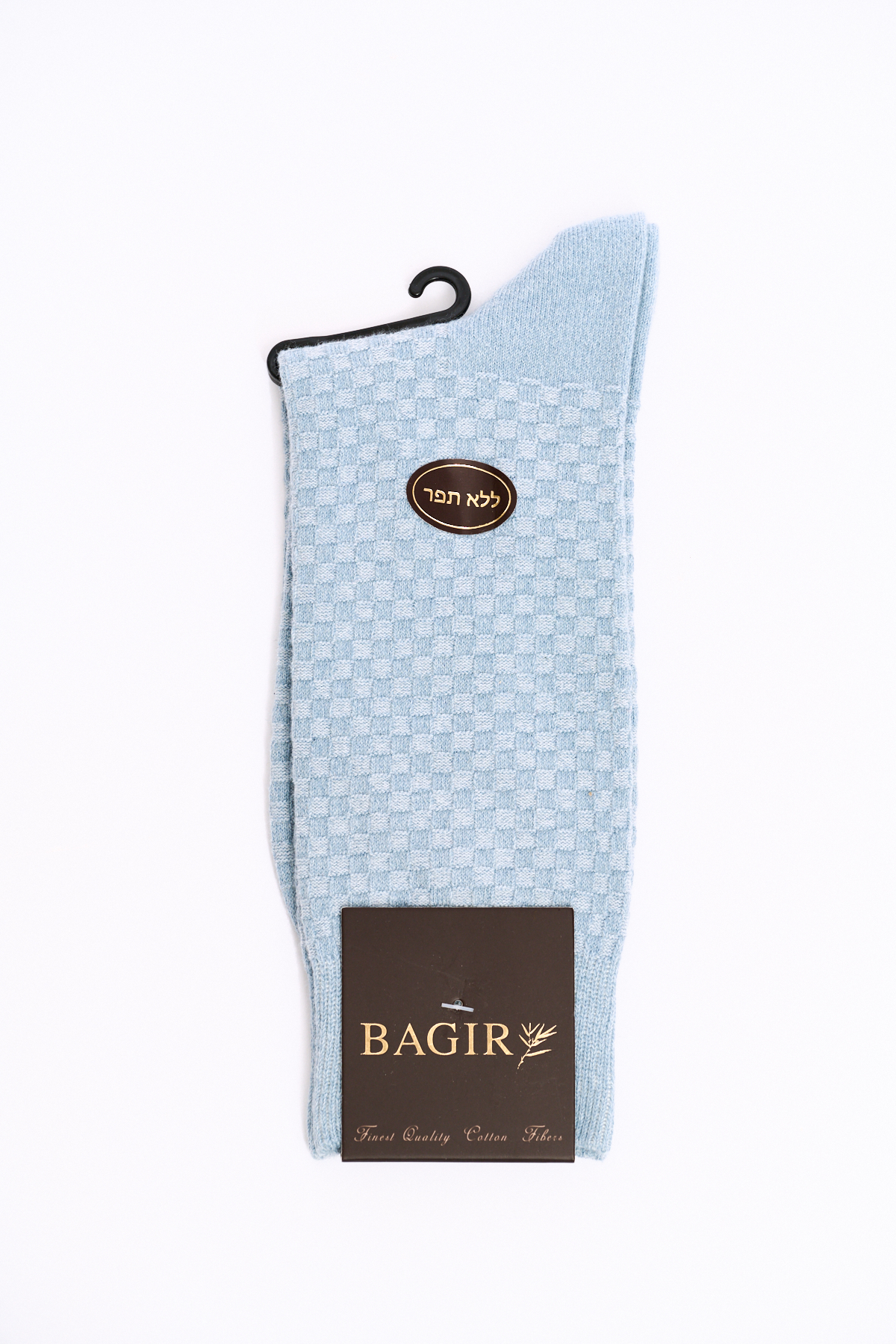 Bagir-22-1188043 גרביים מדוגם - תכלת – תמונה 1