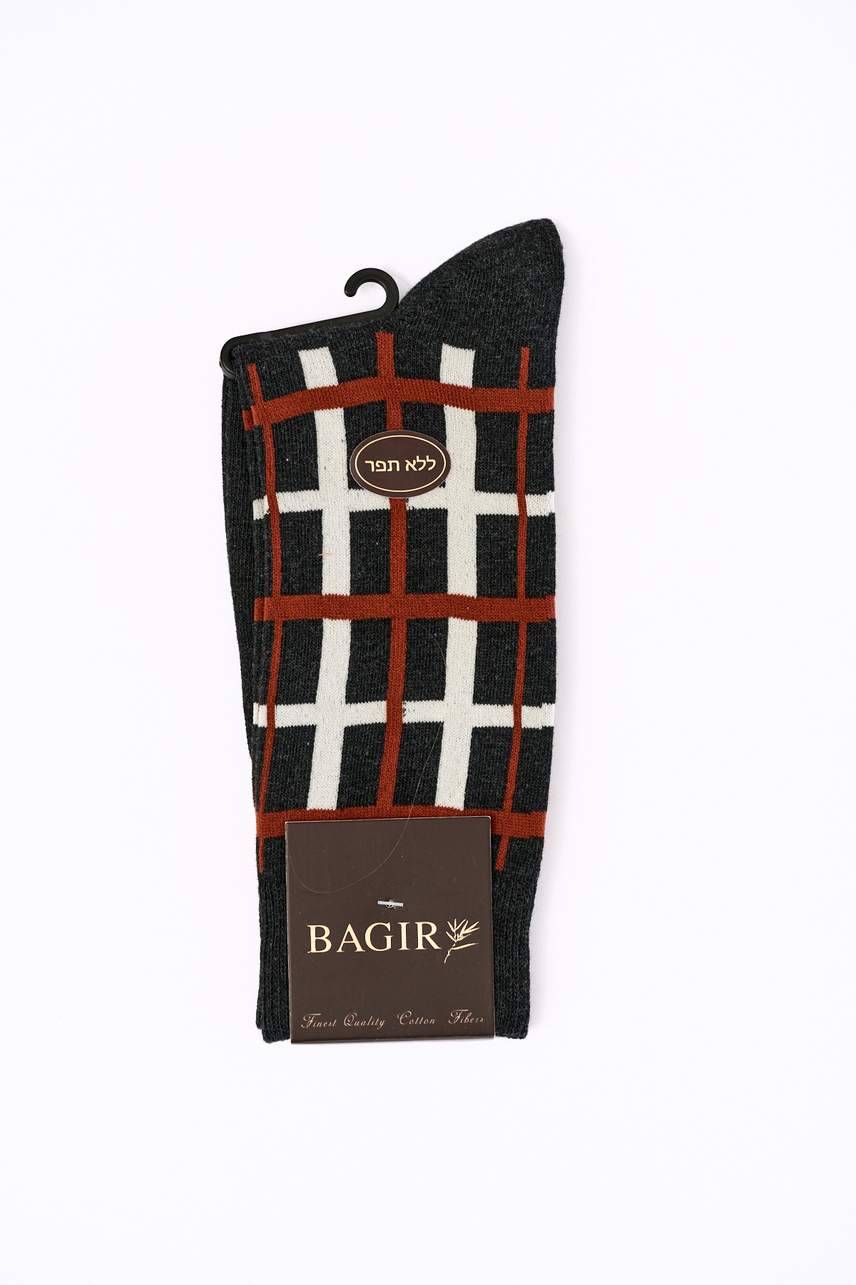 Bagir-22-1188057 גרביים מדוגם - פחם – תמונה 1