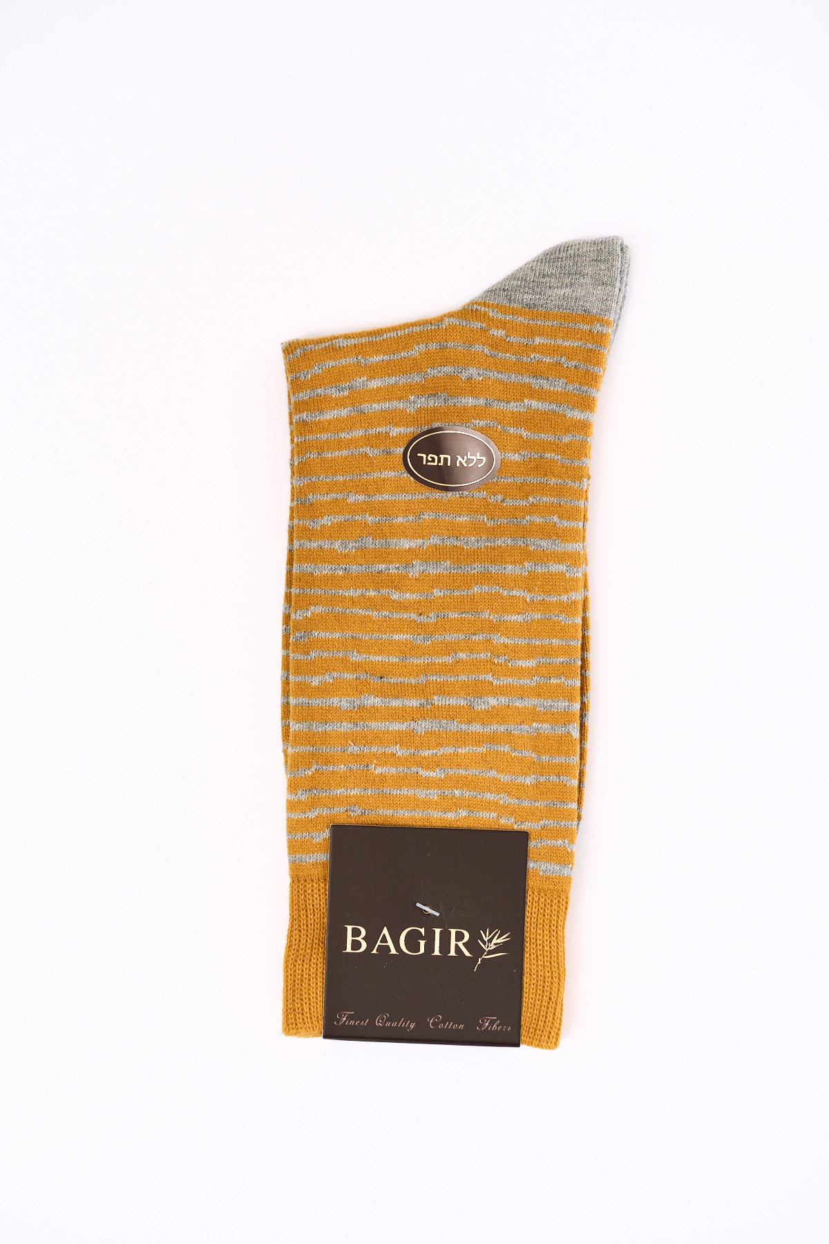 Bagir-22-1188069 גרביים מדוגם - חרדל – תמונה 1
