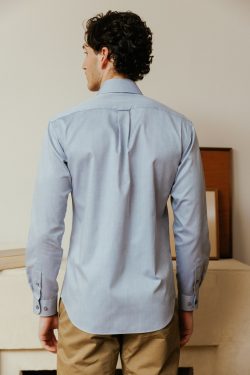 ⁦חולצה מכופתרת B.D - אפור⁩ – תמונה ⁦5⁩