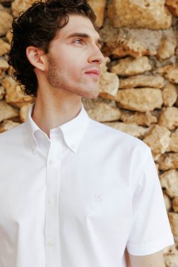 ⁦חולצת אוקספורד Regular Fit - לבן⁩ – תמונה ⁦2⁩